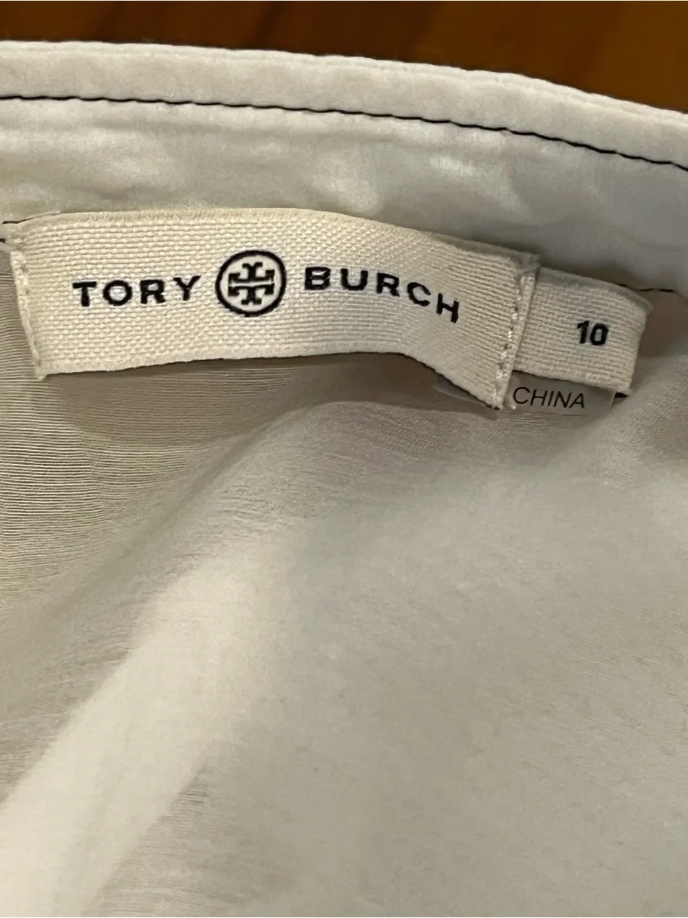 Tory Burch Cream Blouse Size 10